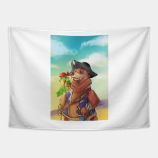 Pirate bear Tapestry