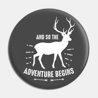 Adventure Begins T-shitrt Pin