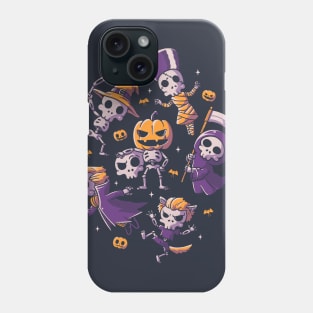 Halloween Skulls Cute Spooky Skeletons Phone Case