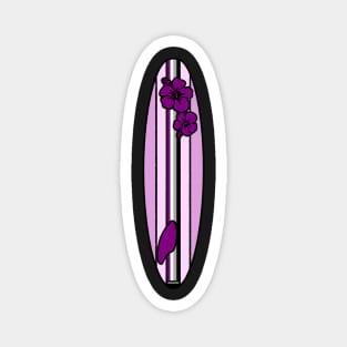 Asexual Flag Surfboard Magnet