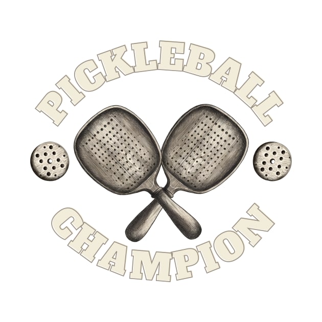 Pickleball Champion - Vintage by RAndG