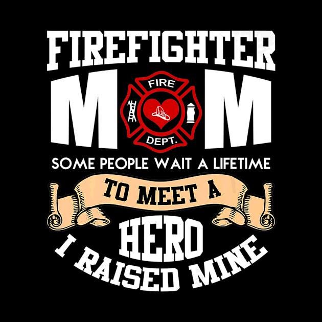 Proud Firefighter Mom Mothers Day T Shirts Women Gift by PayneShop