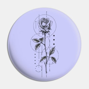 Geometric rose design Pin
