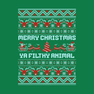 Merry Christmas ya filthy animal T-Shirt