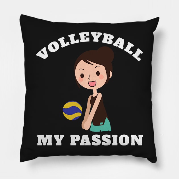 Volleyball My Passion Pillow by amitsurti