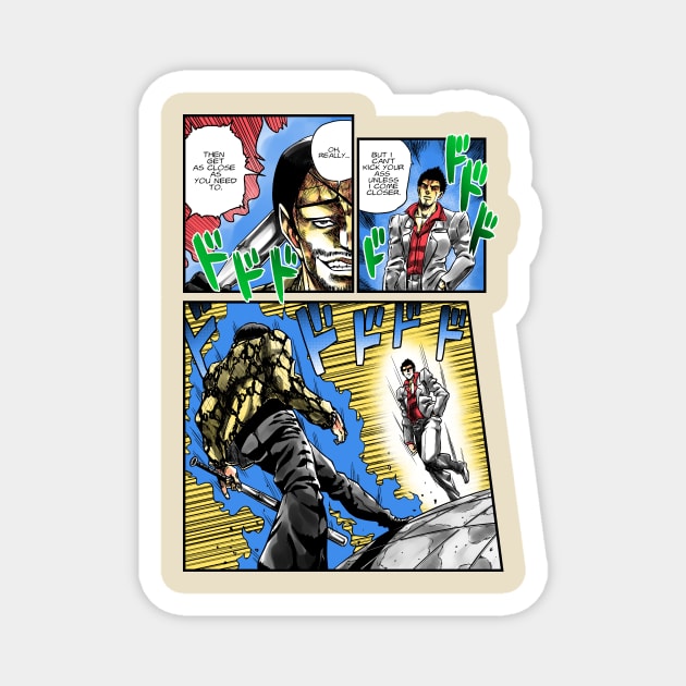 Kiryu Bizarre Adventure Magnet by CoinboxTees