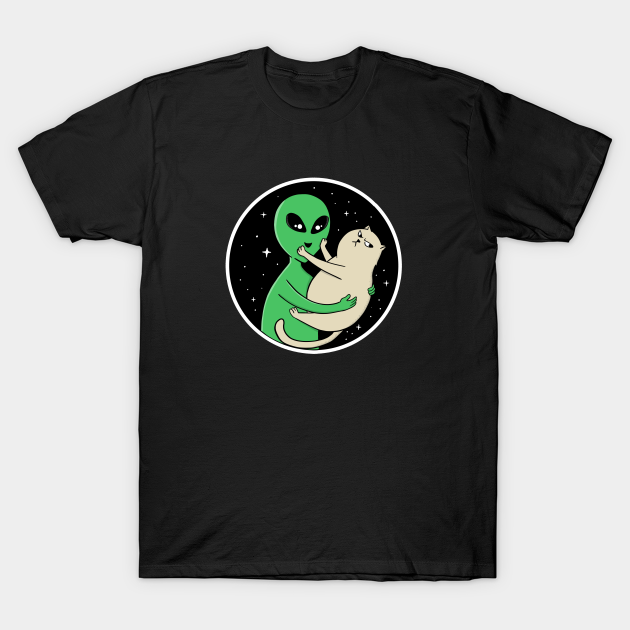 alien and cat - Alien - T-Shirt