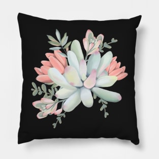 Succulent Flower Arrangement Pillow