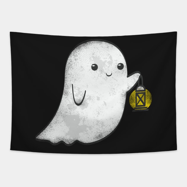 Little Ghost with Lantern Tapestry by VBleshka