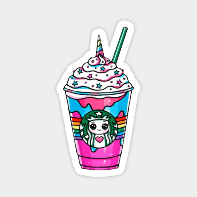 Unicorn Starbucks Sticker Starbucks Magnes Teepublic Pl