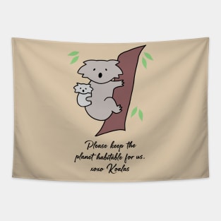 Koala - Habitable Planet (Fawn) Tapestry