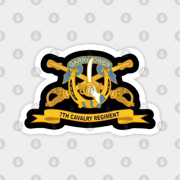 7th Cavalry Regiment w Br - Ribbon Magnet by twix123844