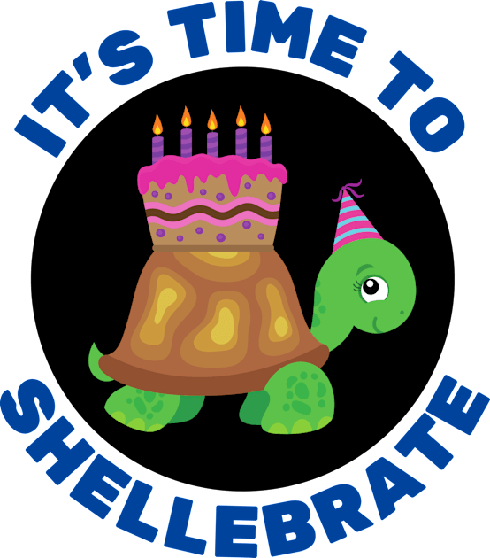 It's Time To Shellebrate | Turtle Pun Kids T-Shirt by Allthingspunny