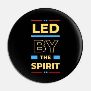 Led By The Spirit | Christian Typography Pin