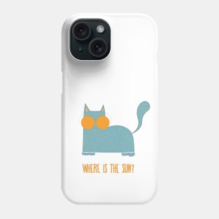 FUNNY CAT WEARING SUNGLASSES, CAT LOVER, GIFT, PETS, FUNNY CAT, COOL CAT, CUTE CAT, CUTE ANIMAL Edit View Phone Case