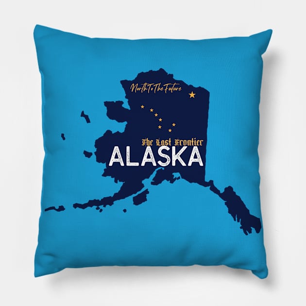 State of Alaska Pillow by Slave Of Yeshua