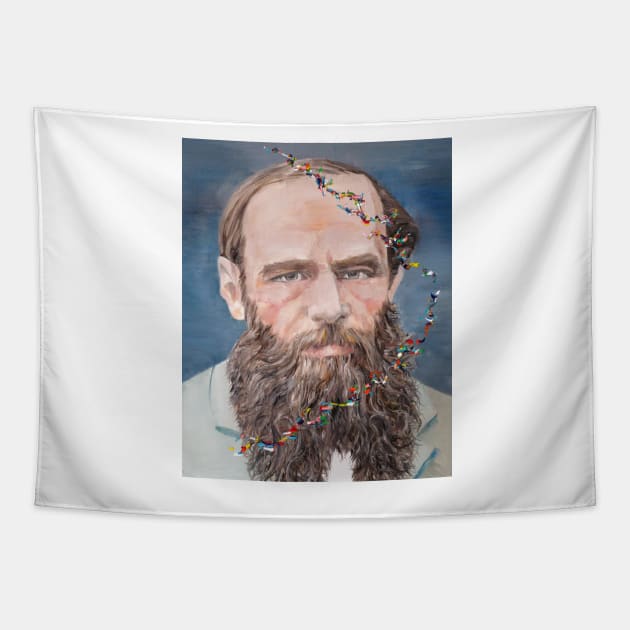 FYODOR DOSTOYEVSKY - oil portrait Tapestry by lautir