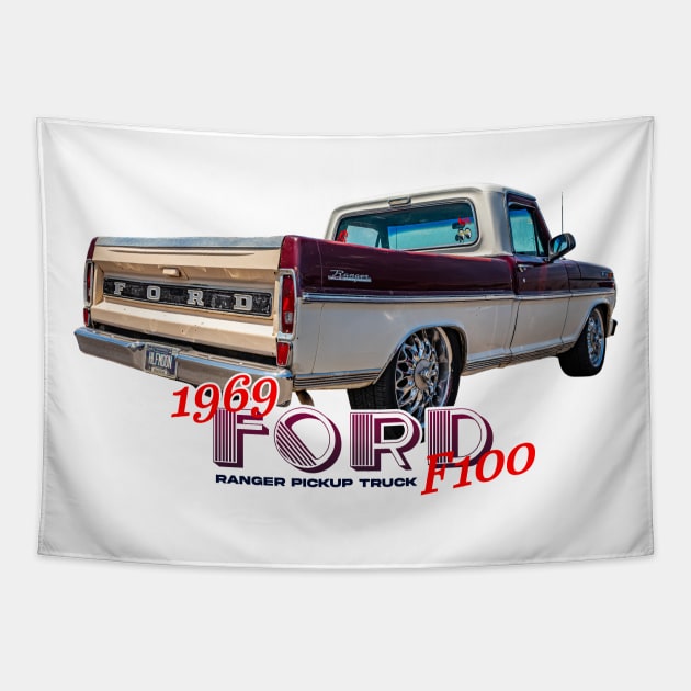 1969 Ford F100 Ranger Pickup Truck Tapestry by Gestalt Imagery