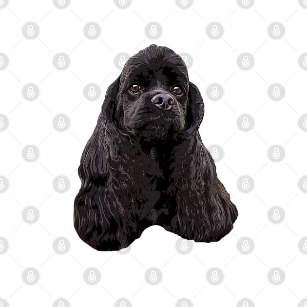 American Cocker Spaniel Black by ElegantCat