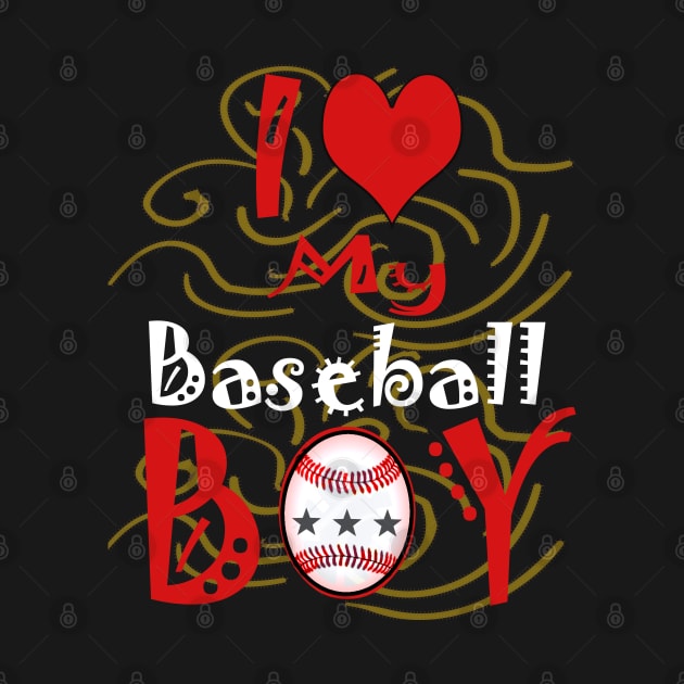 i love my baseball boy by PinkBorn