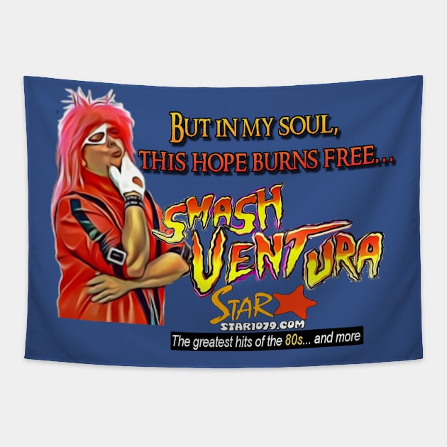 Smash Ventura - This hope burns free Tapestry by Smash Ventura