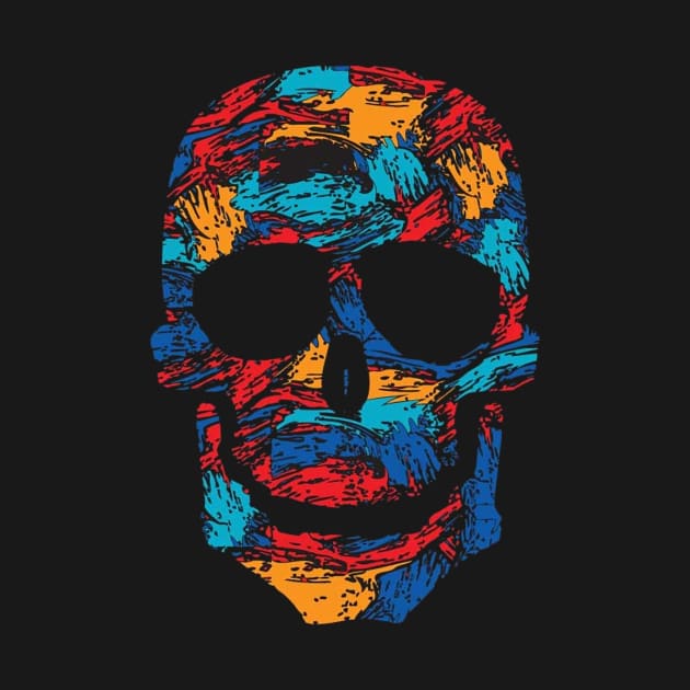 Colorful Skull by leodesigns