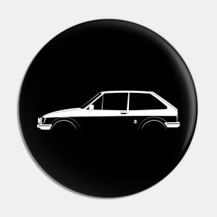 Ford Fiesta XR2 Mk II Silhouette Pin