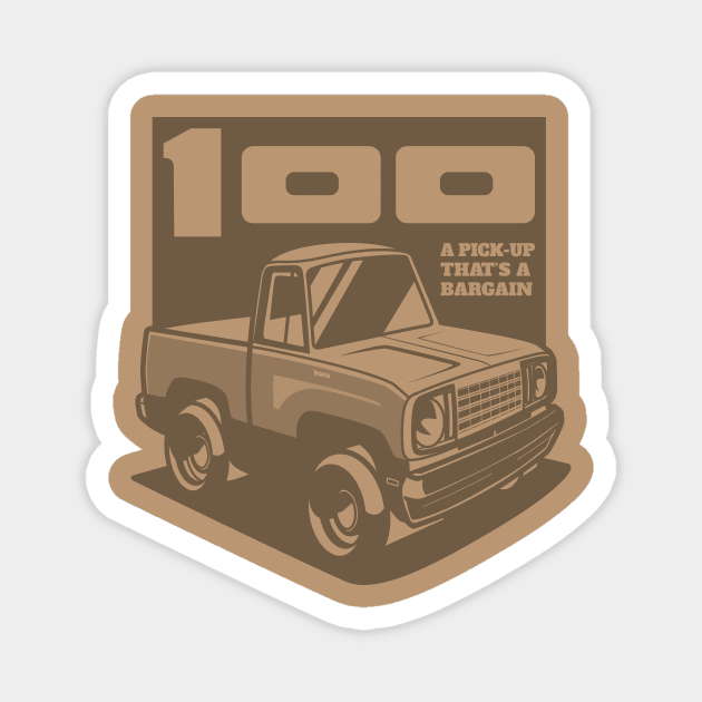 Light Tan - D-100 (1978 - White-Based - Ghost) Magnet by jepegdesign