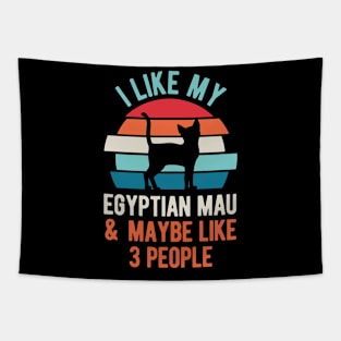 Funny Egyptian Mau Cat Tapestry