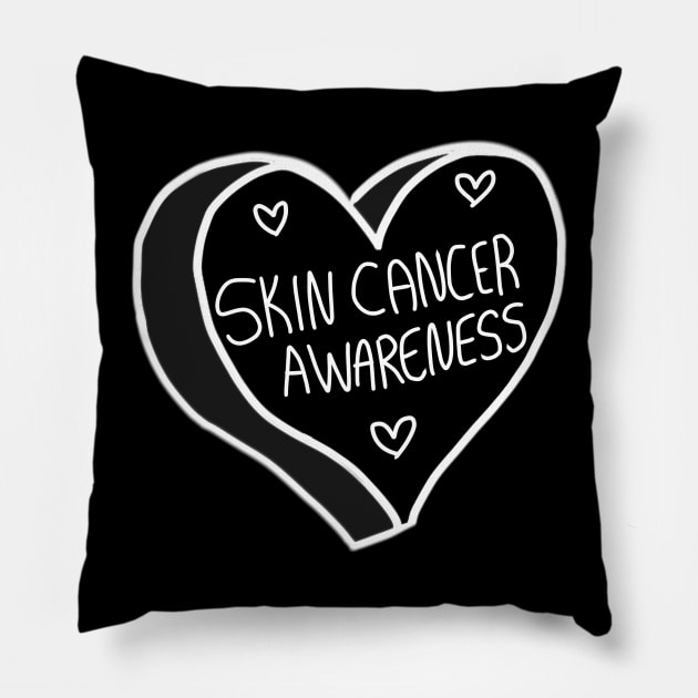 Skin Cancer Awareness Pillow by ROLLIE MC SCROLLIE