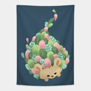 Hedgehog with Leaves Prickle Tapestry