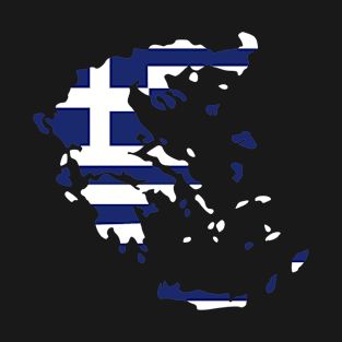 Greece map flag T-Shirt