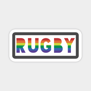 Rugby Gay Pride LGBTQIA Magnet