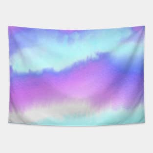 Purple and Blue Watercolor Blend Tapestry