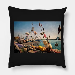 Fishing Gear on Garrucha Quayside Pillow