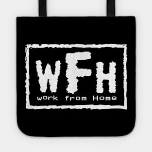 Work From Home White Tote