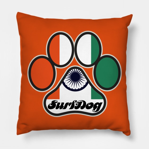 Surf India Style Pillow by surfdog