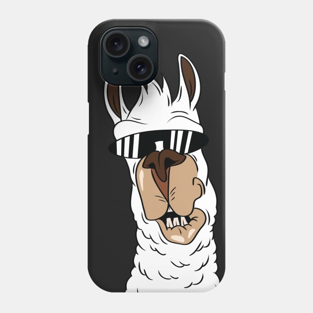 llama funny face Phone Case by daizzy