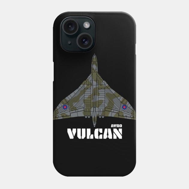 Avro Vulcan 'V Bomber' Phone Case by BearCaveDesigns