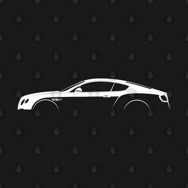 Bentley Continental GT (2011) Silhouette by Car-Silhouettes