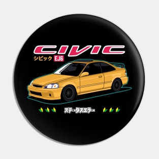Civic ej6 JDM Cars Pin
