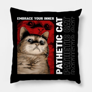 Funny Pathetic Cat Pillow