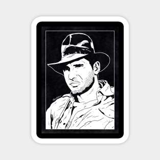 INDIANA JONES - Raiders of the Lost Ark (Black and White) Magnet