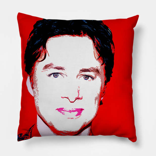 zach braff Pillow by oryan80