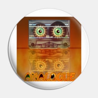 Cassette Tape Analogue Cartoon 3 Pin