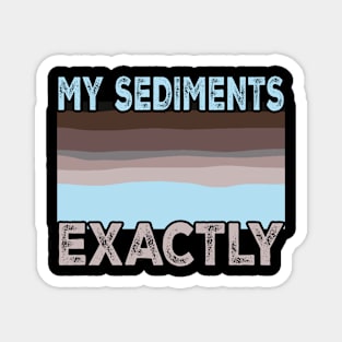 Geology Pun My Sediments Exactly Magnet