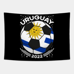 Uruguay Flag Soccer Football Team, Uruguayan Flag Soccer Fans Tapestry