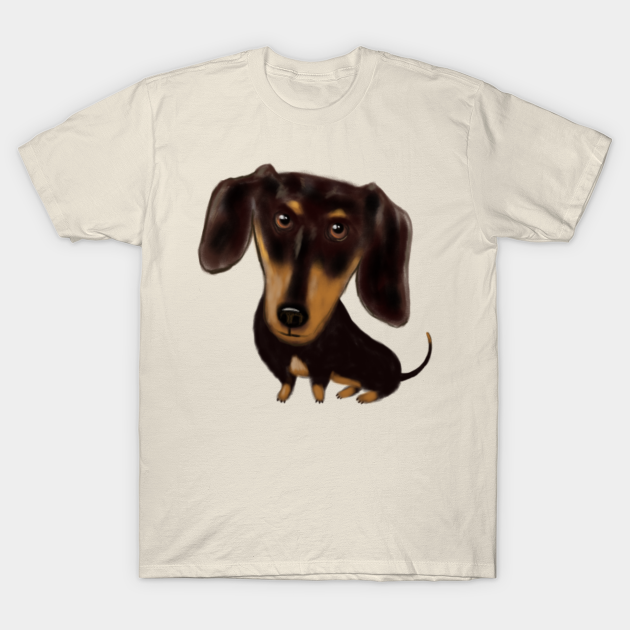 Discover Cute Black and Tan Dachshund - Dachshund - T-Shirt