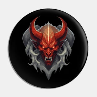 A Fierce Demonic Creature Pin