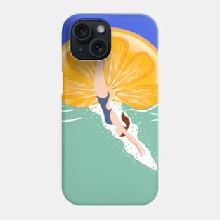 Woman at the beach 11 Phone Case